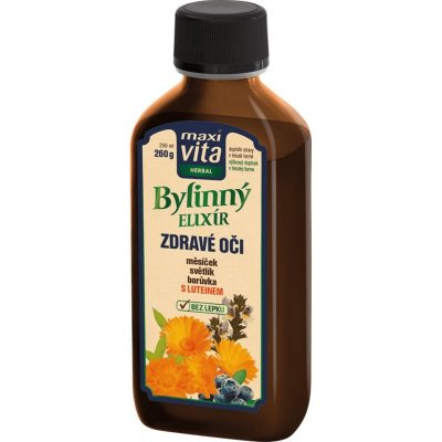 Maxi Vita Herbal Bylinný elixír Zdravé oči bylinný sirup na podporu zdravia zraku 200 ml