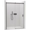 CERANO - Sprchové posuvné dvere Santoro Ľ/P - 6 mm - čierna matná, transparentné sklo - 140x195 cm CER-429742
