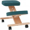 Tempo Kondela Ergonomická klekačka FLONET petrolejová/ buk