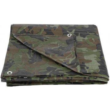 Tarpaulin plachta Khaki 2x3 m, 80 g/m, zakrývacia, oliva/kamufláž