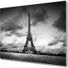 Sklenená doska na krájanie Eiffelova veža paríž 60x52 cm