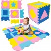 VZDELÁVACIA PODLOŽKA PENA HRUBÁ 34EL 1CM PUZZLE PENOVÁ OHRÁDKA KOCKA 3V1