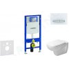GEBERIT - Duofix Modul na závesné WC s tlačidlom Sigma50, alpská biela + Duravit D-Code - WC a doska, Rimless, SoftClose 111.300.00.5 NH8