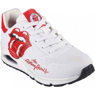 Skechers Uno Rolling Stones white/red