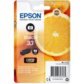 Epson 33 Photo Black - originálny