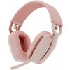 Bezdrôtové slúchadlá Logitech Zone Vibe 100 Rose (981-001224)