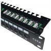 DATACOM Patch panel 19 UTP 24 port CAT6 LSA 1U BK (3x8p)hor.zářez