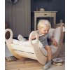 Babywood Montessori drevená hojdačka prírodná M