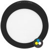 Prisadené LED svietidlo ECOLITE 30 cm 25W CCT IP44 2260 lm čierne