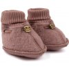 Detské merino papuče ružové Burlwood Mikk-Line Veľkosť: 86/92