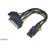 Akasa AK-CBPW13-15 2xSATA power to 6pin PCIe adapter cable