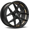 Seventy9 Seventy9 SCF-B 8x18 5x120 ET30 Black Matt Gold Inner Lip 72.6