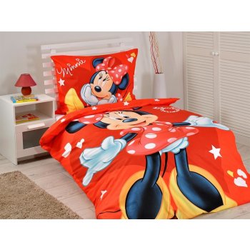 Jerry Fabrics obliečky licenčné Minnie Red micro 2016 140x200 70x90