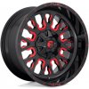 FUEL Fuel D612 Stroke 9x17 5x114.3 ET-12 Gloss Black Red Tinted Clear 78.1