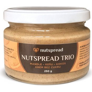 Nutspread orieškové máslo Nutspread Trio z troch druhov orechov 250 g