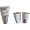 Papierový pohár `farebné pruhy` O 73 mm, 0,18 l (50 ks)
