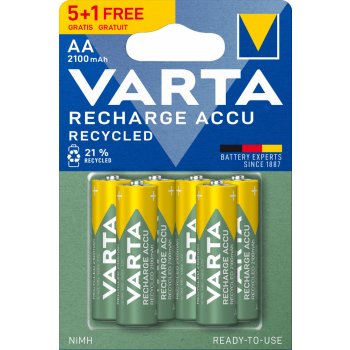 Varta Recycled AA 2100 mAh 6ks 56816 101 476