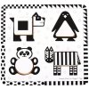 Bigjigs Toys Drevené vkladacie puzzle čiernobiele tvary 1