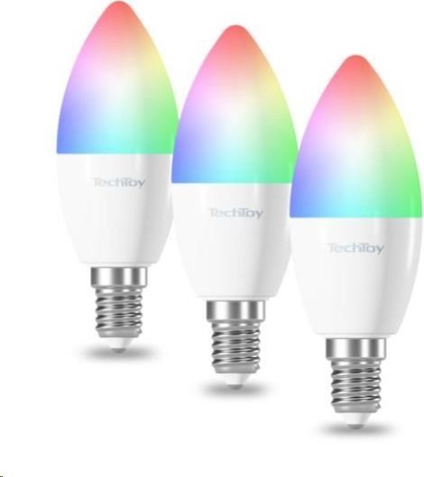 TechToy Smart Bulb RGB 6W E14 ZigBee 3pcs set