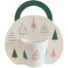 Home Elements Porcelánový hrnček s vianočným dizajnom Les 300 ml v darčekovom balení