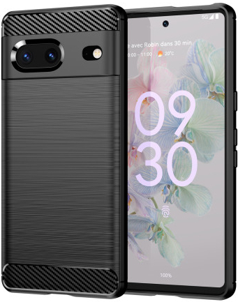 Púzdro MG Carbon Case Flexible Google Pixel 7, čierne