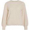 Vila Svetre Emi Knit - Super Light Natural Melan Béžová