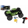 Auto RC buggy terénne zelené 22cm plast 2,4GHz na batérie + dobíjacie pack v krabici 32x16x18cm