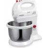 | Heinner HMBR-300W - Ručný šľahač s otočnou miskou 300W/230V biely | HMBR-300W