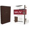 Nkjv, Thinline Bible, Leathersoft, Brown, Thumb Indexed, Red Letter Edition, Comfort Print: Holy Bible, New King James Version