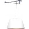AZZARDO Natalia S white AZ1924 + AZ2592 (Flexibilné závesné svietidlo AZzardo Natalia S White.)