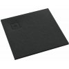 Schedline Protos Black Stone štvorcová sprchová vanička 80x80 cm čierna 3SP.P1K-8080/C/ST-M1/C/ST