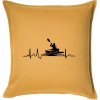 EKG kajak - Vankúš 50x50 - 50x50 - Vrátane výplne ( Zlatožltá )
