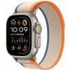 Apple Watch Ultra 2 GPS + Cellular, 49mm Titanium Case with Orange/Beige Trail Loop - S/M MRF13CS/A