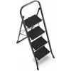Schodíky oceľové 4 skladacie 150kg BLACK PROPER