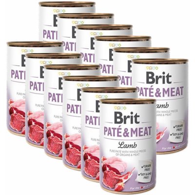 Konzerva Brit Paté & Meat Lamb, 12 x 400 g