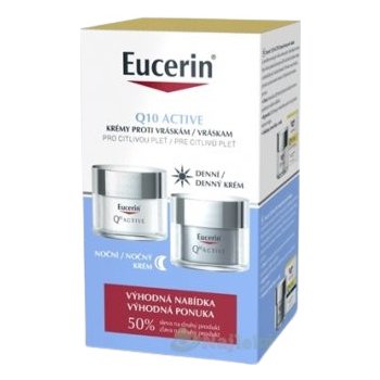 Eucerin Q10 Active denný krém 50 ml + nočný krém 50 ml darčeková sada