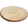 Excellent Houseware Drevený svietnik CIRCLE 30 cm hnedý