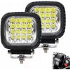 2 KS PRACOVNÁ LAMPA HALOGEN 16 LED 48W 12V/24V ŠPERKOVAČ