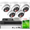 Hilook by Hikvision Sada na monitorovanie IP 4Mpx 5 Kamier IPCAM-T4-30DL, Hybrid Light, Záznamník 8ch - HiLook od Hikvision