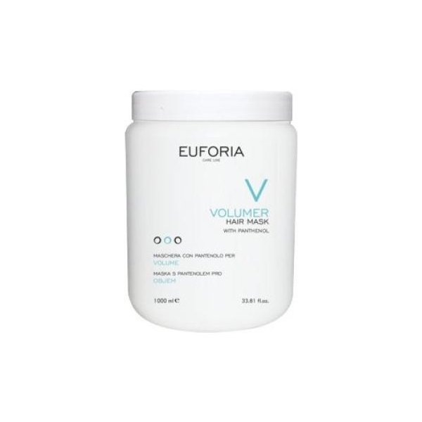 Vlasová regenerácia Euforia Volumer Objemová hydratačná maska na vlasy s pantenolom 1000 ml