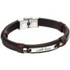 Pánsky kožený ID náramok na gravírovanie BL196