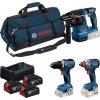 Aku kombinovaná sada Bosch 18V GSR+GDX+GBH+3x5Ah+GAL12-18V80