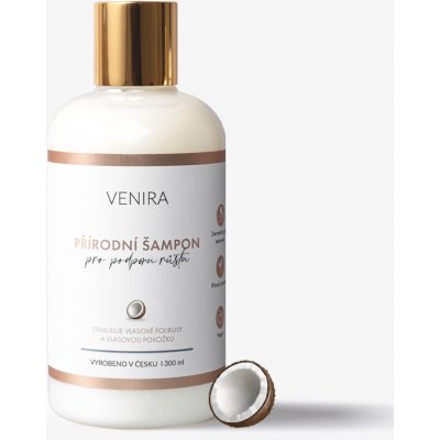 VENIRA prírodný šampón pre podporu rastu vlasov kokos, 300 ml