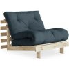 sofa ROOT by Karup - 90*200 cm raw (prírodné) + futon petrol blue 757