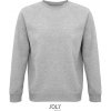 SOL´S SPACE / Unisex bio raglánová mikina - grey melange M
