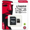 Pamäťová karta micro SD 128 GB KINGSTON SDCS2 C10 V10 A1 100 MB/s + adaptér