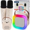 KARAOKE BLUETOOTH REPRODUKTOR RGB BLOW + 2 MIKROFÓNY, PRENOSNÝ, USB, SD, MINI JACK