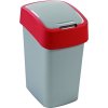 Curver odpadkový kôš Flipbin 25l strieborná/červená 02171-547