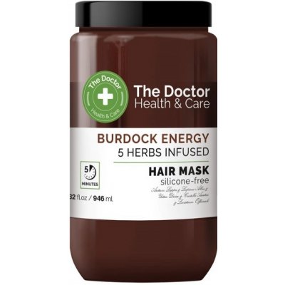 The Doctor Burdock Energy 5 Herbs Infused posilujúca maska na vlasy 946 ml