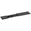 Zásuvkový box TYP V - posuvný kryt, 2x zásuvka, nabíjací USB A+C porty, 2x RJ45 port, 1x bezdrôtová nabíjačka, čierna